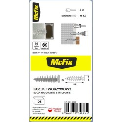 Dybel do mocowania w izolacji 25x85mm nylon