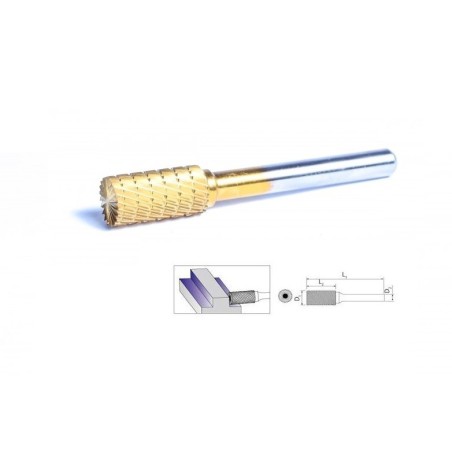 Frez palcowy 6mm b1020/cbt złoty