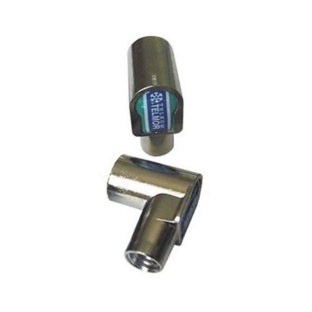 Wtyk antenowy kątowy metalowy nakręcany typu iec