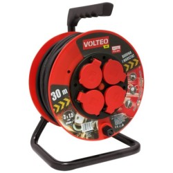 Przedłużacz heavy duty na bębnie 20m przewód h05rr-f 3x2,5mm