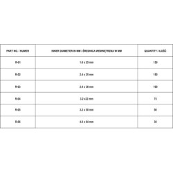 Zestaw zawleczek prostych 555szt mix