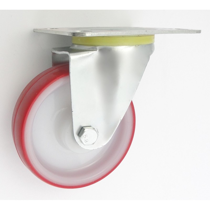 Koło tworzywo+poliuretan 100mm obudowa skrętna 12bc