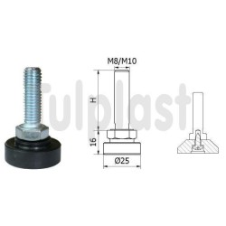Stopka regulacyjna obrotowo skręcana sr 02 fi 25 m8x30 766