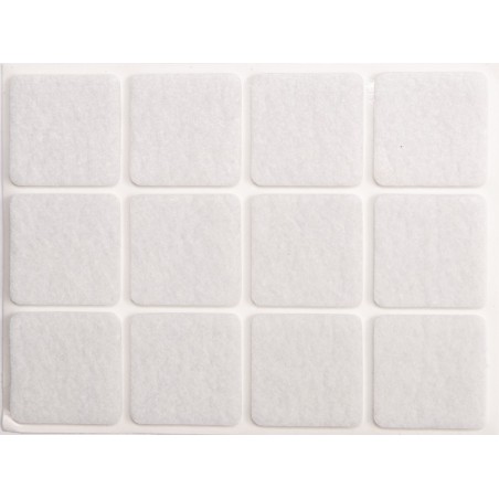 Podkładki filcowane 28x28 mm białe