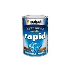 Szybko schnąca emalia alkidowa rapid czarny mat 1l