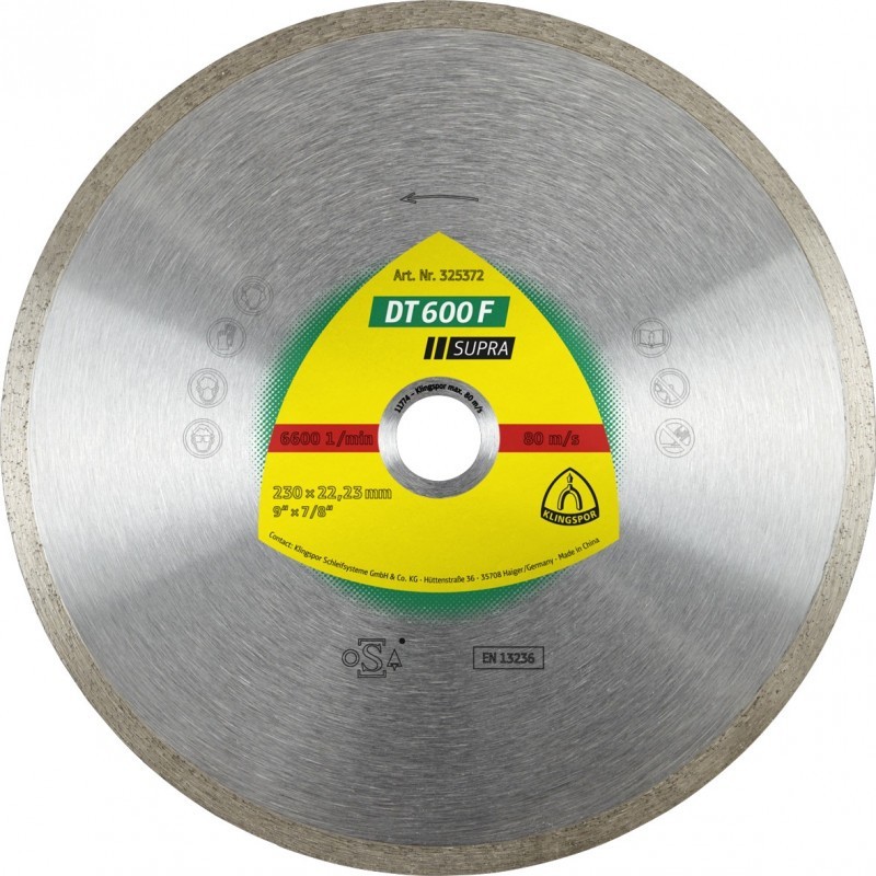 Tarcza diamentowa gładka dt600f 180mm 325455