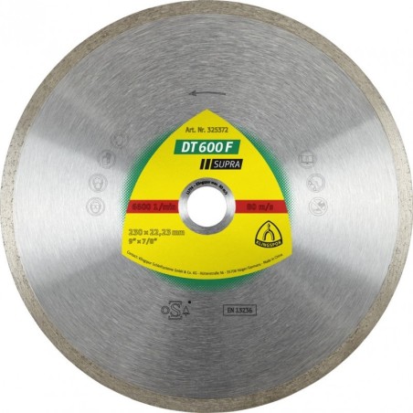 Tarcza diamentowa gładka dt600f 180mm 325455