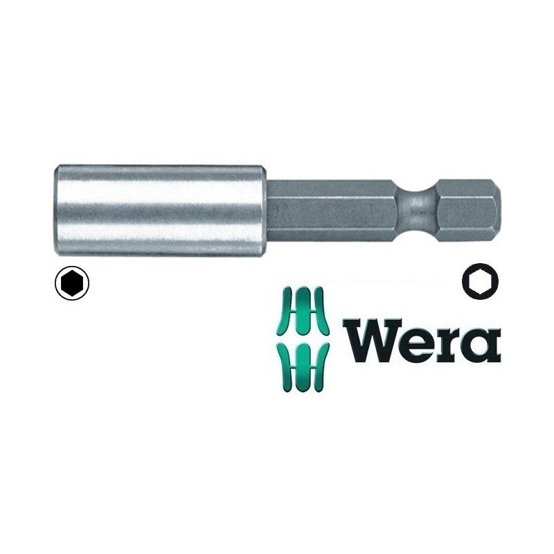 Uchwyt magnetyczny ze stali nierdzewnej do bitów 1/4'' 50mm