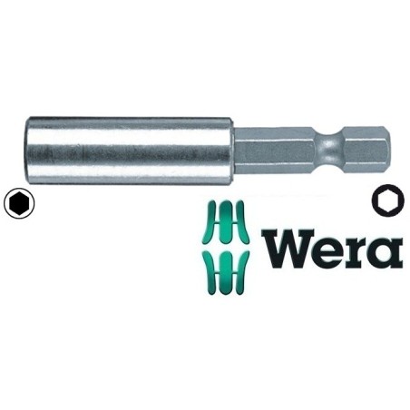 Uchwyt magnetyczny ze stali nierdzewnej do bitów 1/4'' 50mm