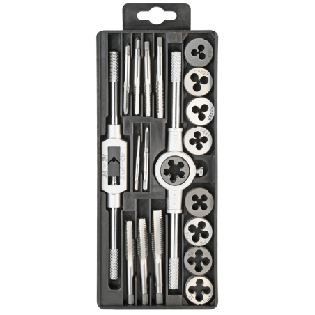 Komplet narzynek i gwintowników m3-m12 20części