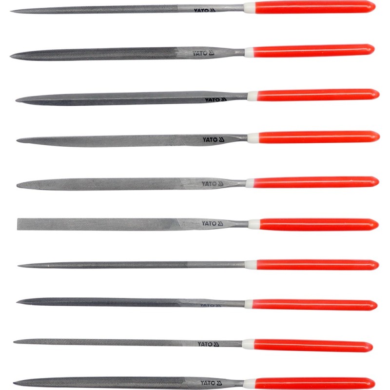 Zestaw pilników iglaków 10sztuk 3x140x65m