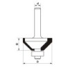 Frez trzpieniowy cnc premium fazujący 24,3x8x8 45st