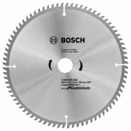 Tarcza pilarska eco alu 254x3,0/30 80t
