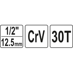 Grzechotka 1/2'' wewnętrzna