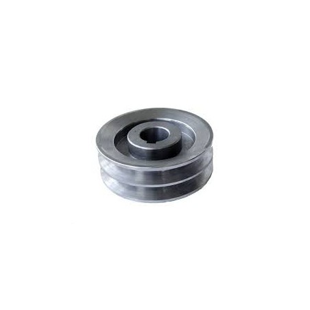 Koło pasowe, przekładnia 2 hb 80mm fi 28mm, na pasek 2x17mm