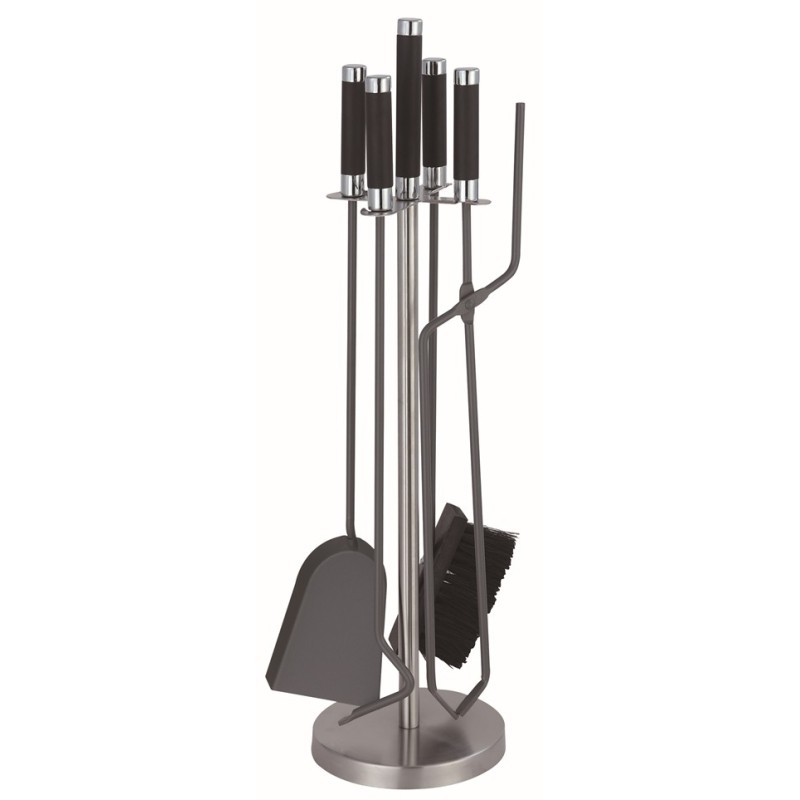 Zestaw kominkowy 5-el,wys.66cm,stal