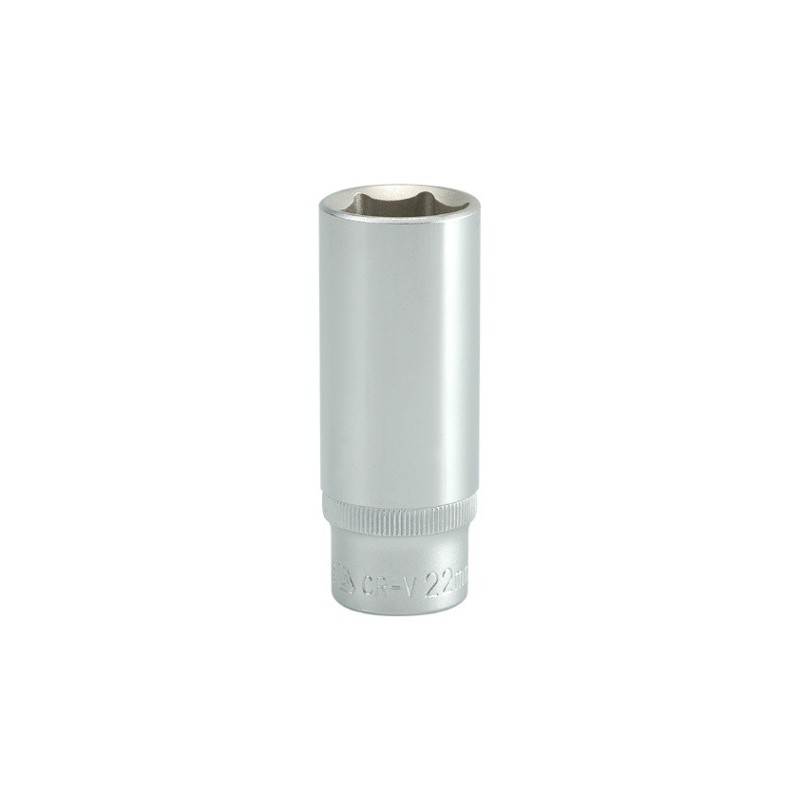 Nasadka długa 6-kątna chromowana 1/2'' 22mm