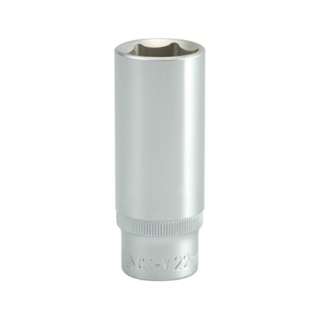 Nasadka długa 6-kątna chromowana 1/2'' 22mm