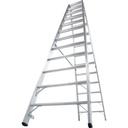 Drabina aluminiowa dwustronna stabilo 2x12 szczebli