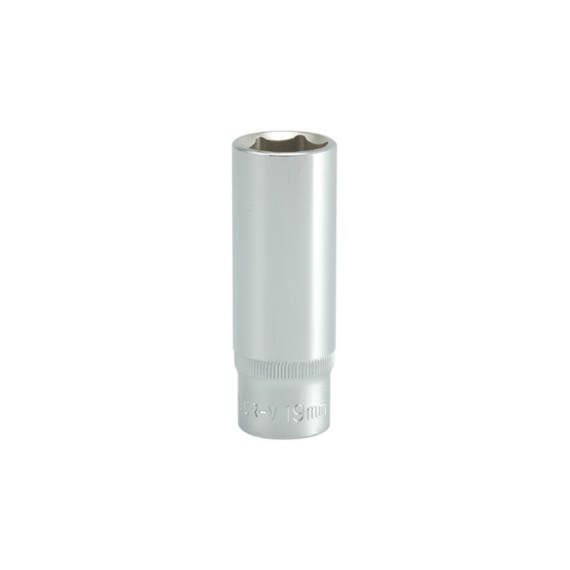 Nasadka długa 6-kątna chromowana 1/2'' 19mm