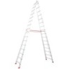 Drabina aluminiowa 2-elementowa stabilo 2x16 szczebli