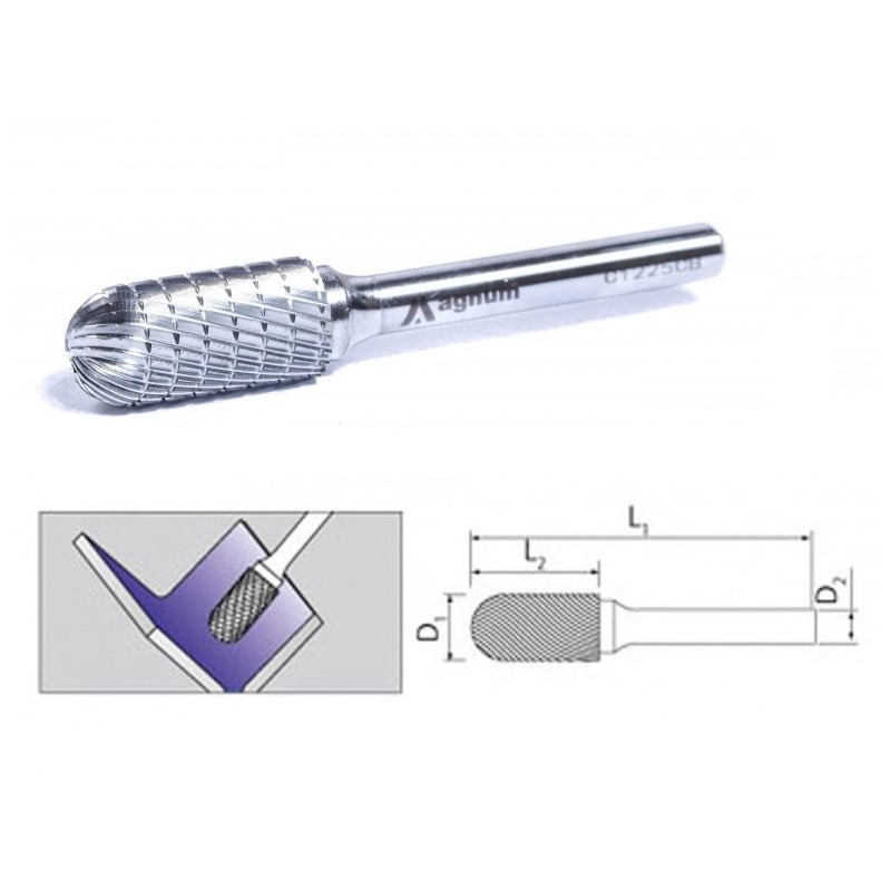 Frez palcowy 6mm c1020/cb