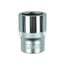 Nasadka krótka 6-kątna chromowana 1/2'' 9mm