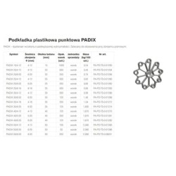 Podkładka plastikowa punktowa padix 30/4-12