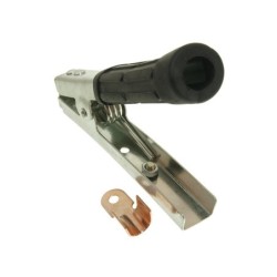 Złącze krokodyl 600a czarne dł. 165mm
