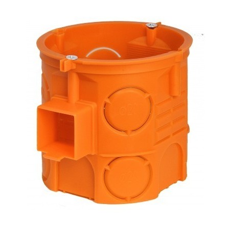 Puszka instalacyjna 60mm głęboka szeregowa pomarańczowa
