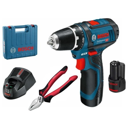 Wiertarko-wkrętarka akumulatorowa gsr 10,8/12v-15 2x2.0ah wi