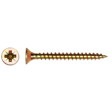 Wkręt do drewna ocynk żółty 4.0x12mm