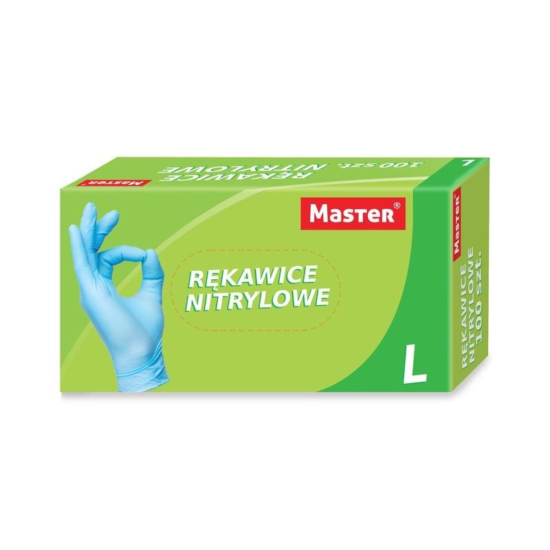 Rękawice nitrylowe master rozmiar m