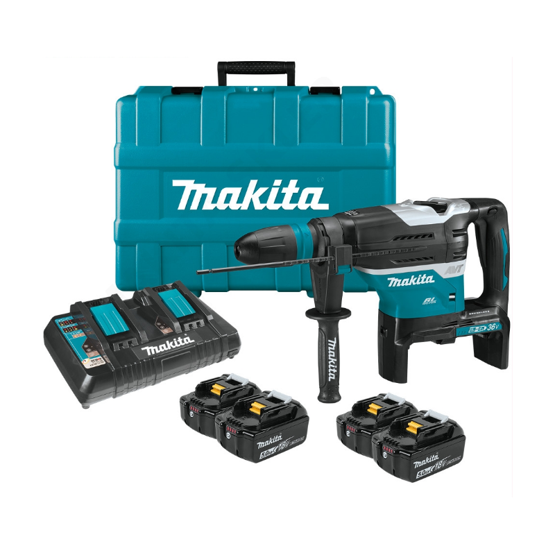 Młot udarowy obrotowy akumulatorowy sds-max 2x18v 4x5.0xah l