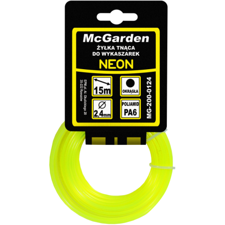 Żyłka do wykaszarki okrągła neon 2.7mm 15m