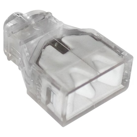 Szybkozłączka 2x0,5-2,5mm2 transparentna/biały 10 sztuk