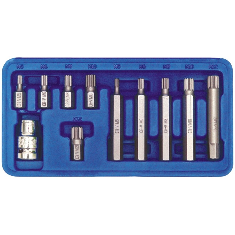Końcówki specjalne spline m6-m12 11 sztuk