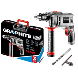 Wiertarka udarowa 650w uchwyt kluczykowy 13 mm obroty 0-3000