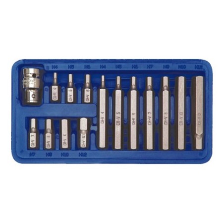 Klucze specjalne hex h4-h12 15 części