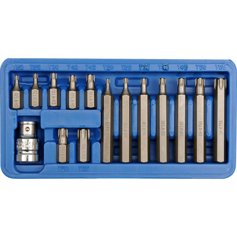 Zestaw bitów torx t20-t55 15 sztuk