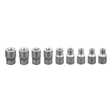 Klucze nasadowe 1/2 torx zestaw 9 sztuk