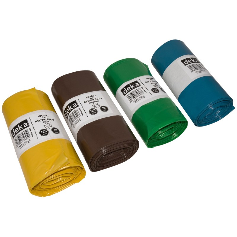 Worek recykling zielony szkło 120l a10