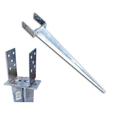 Podstawa słupa wbijana regulowana 0-165x700 mm