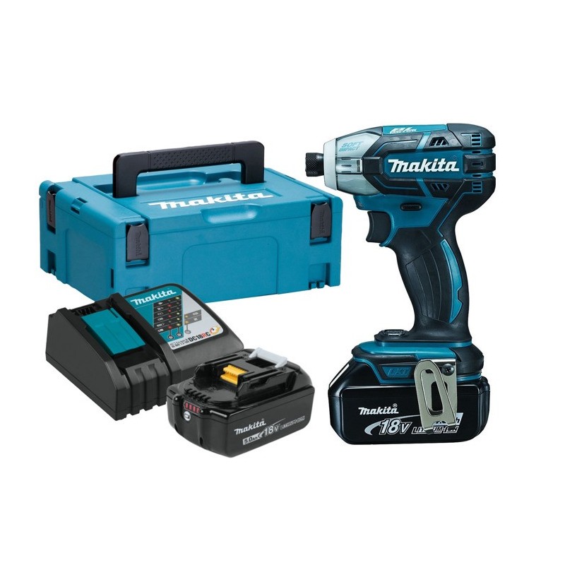 Wkrętarka udarowa akumulatorowa 18v 1/4'' 40nm 2x5.0ah li-lo