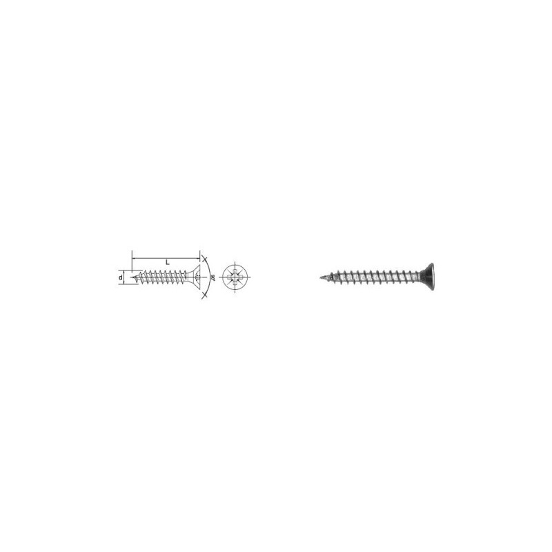 Wkręt do drewna ocynk biały 3.5x20mm kg
