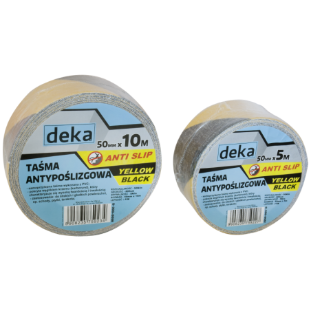Taśma antypoślizgowa anti slip yellow-b50mmx10m czarna/żółta