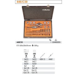 Zestaw gwintowników i narzynek 30szt