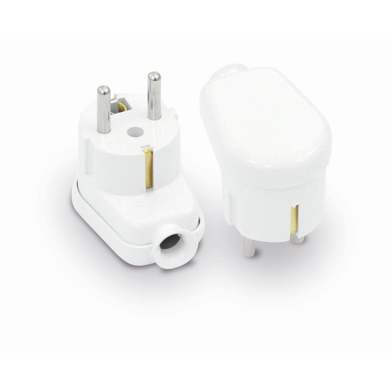 Wtyczka kątowa rozbieralna uni-schuko, 2p+z, 16a, 250v biała