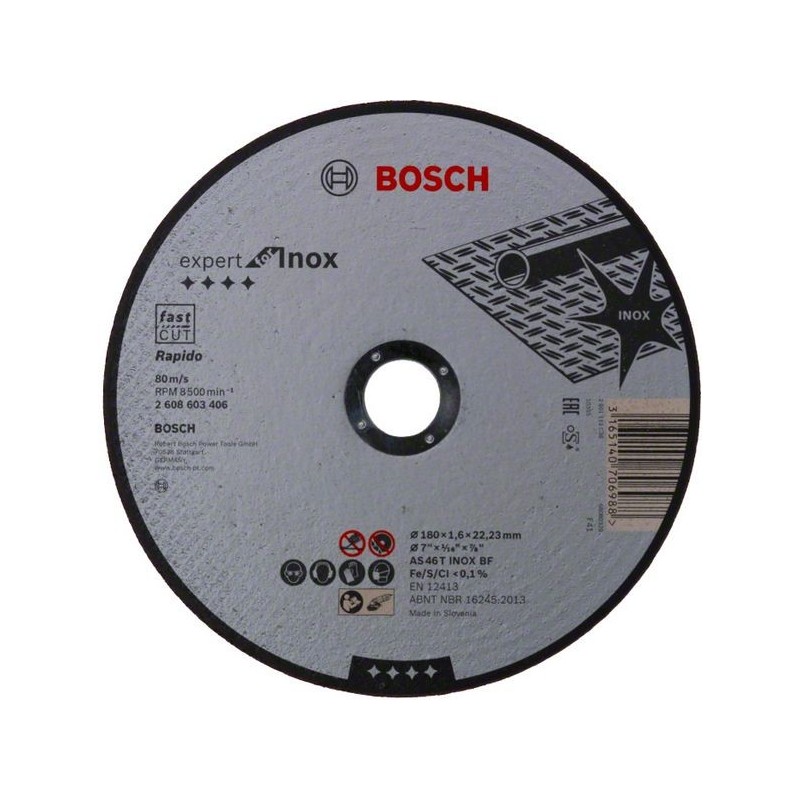 Tarcza tnąca mpp inox 180x22x1,6