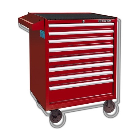 Wózek warsztatowy 8 szuflad + 260 narzędzi czerwony